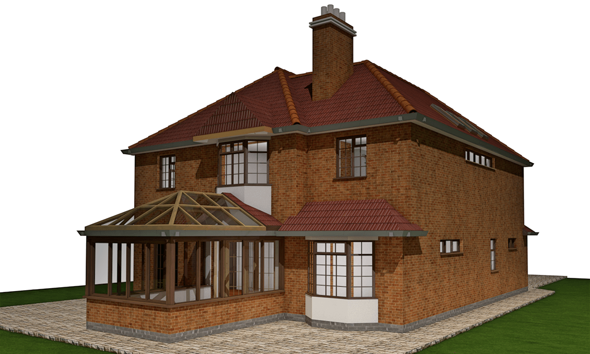 3D conservatory extension