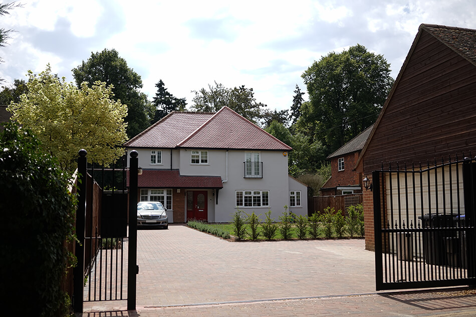 Brick driveway