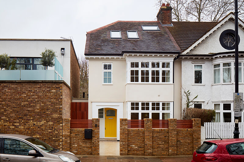 house with brick cladding