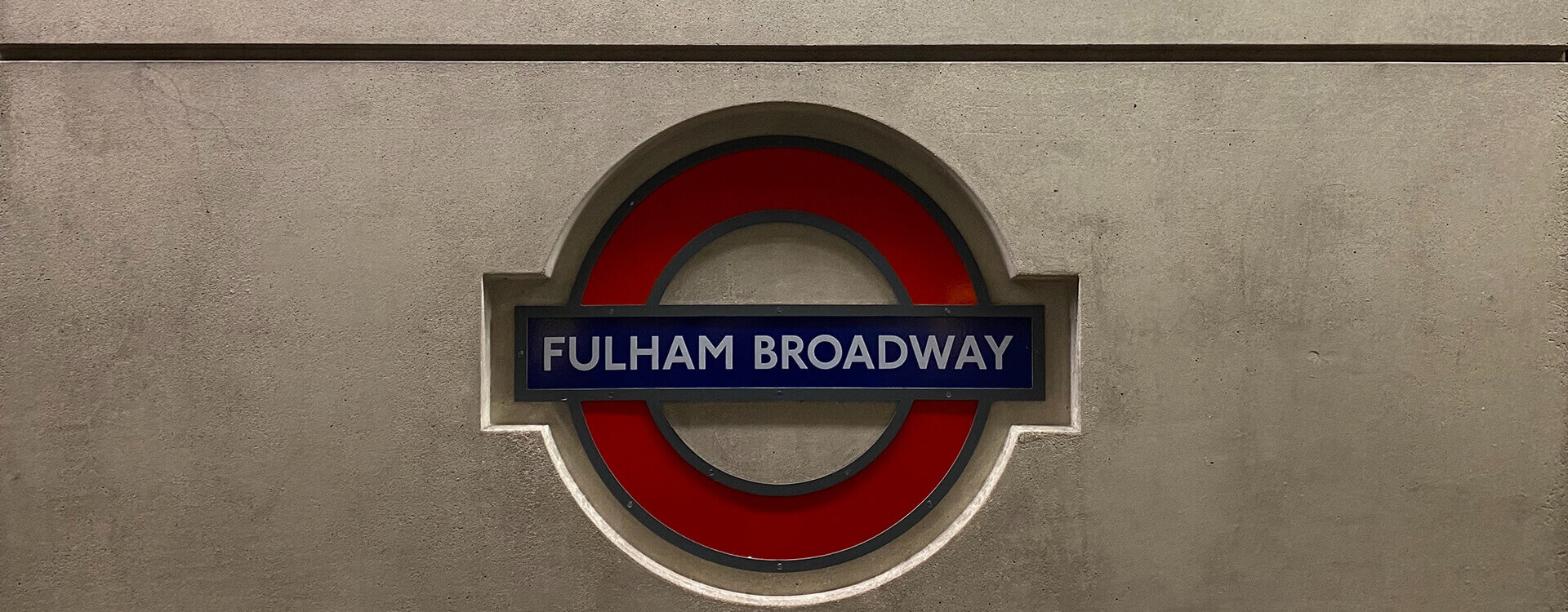 Fulham Underground sign