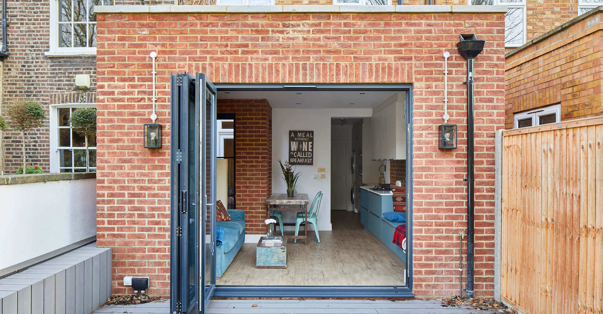 rear extension with bifold doors