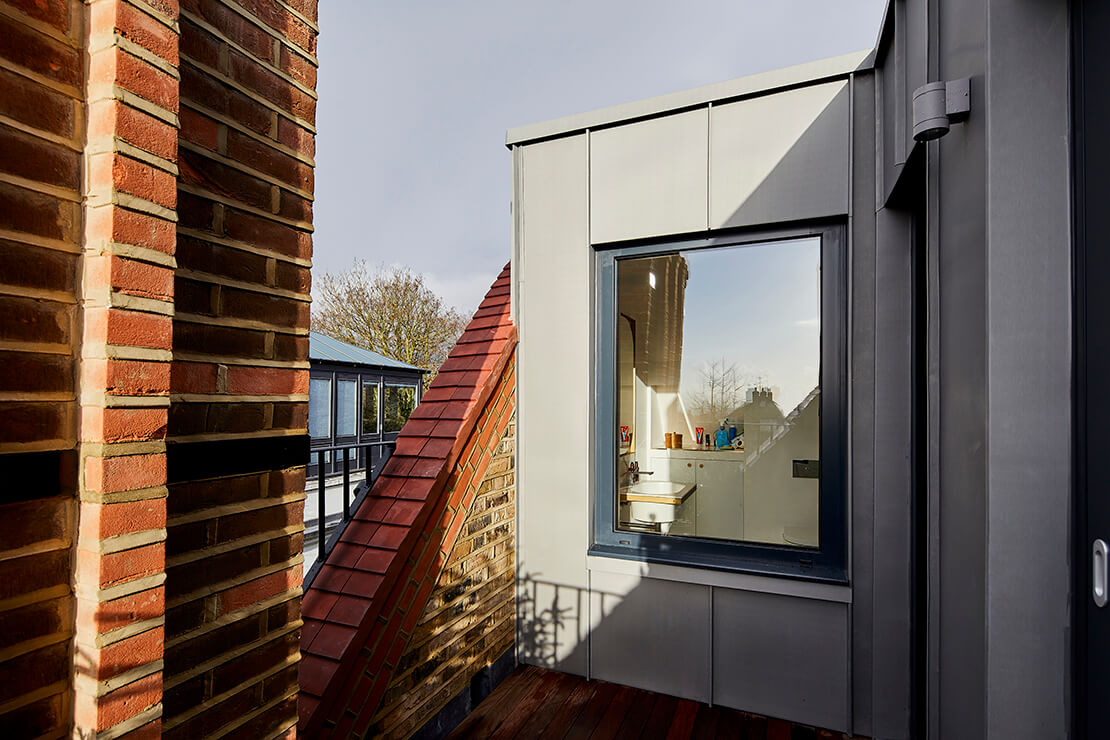 bathrooom balcony view with wooden flooring