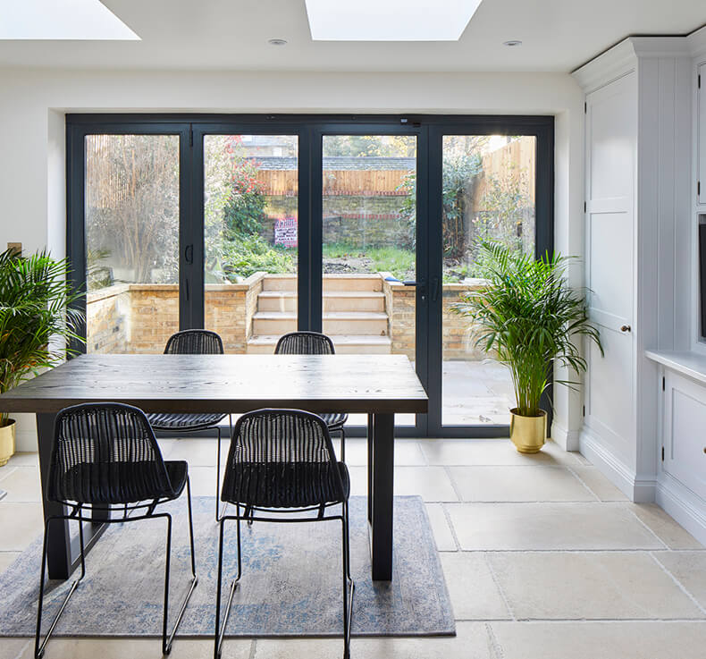 kitchen extension with dining table