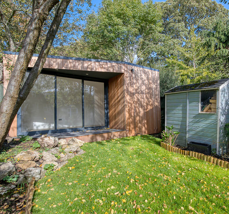 garden house built from timber