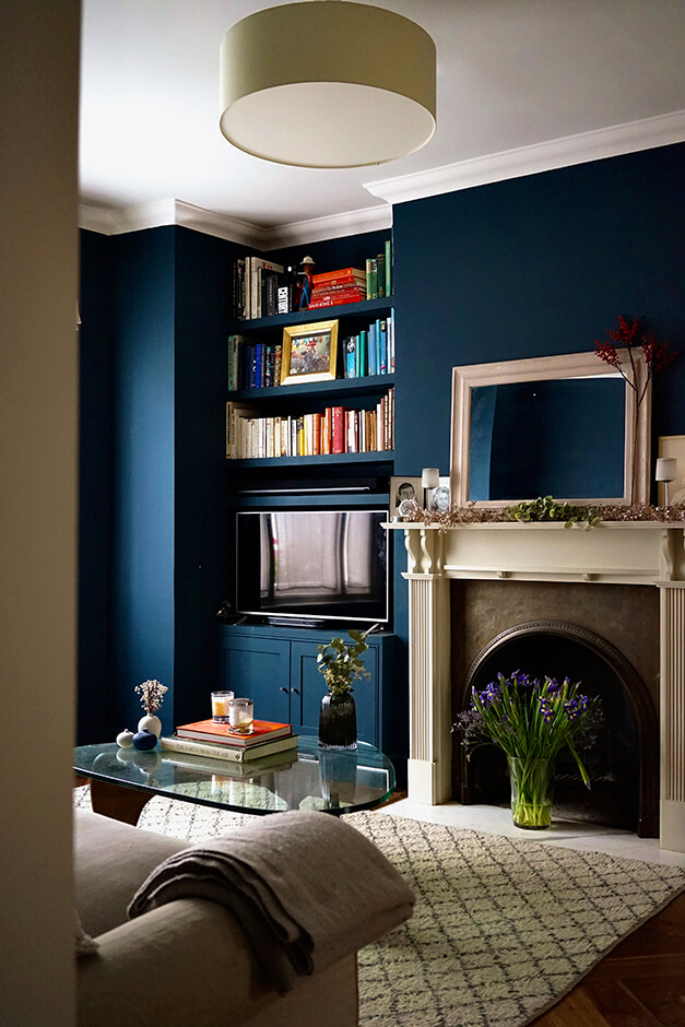 Blue living room