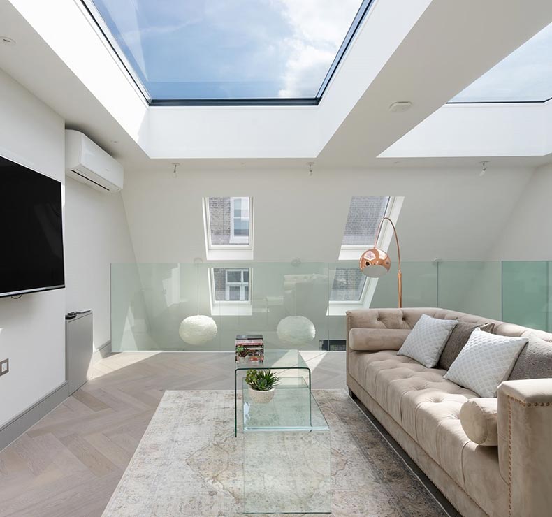 flat roof skylight