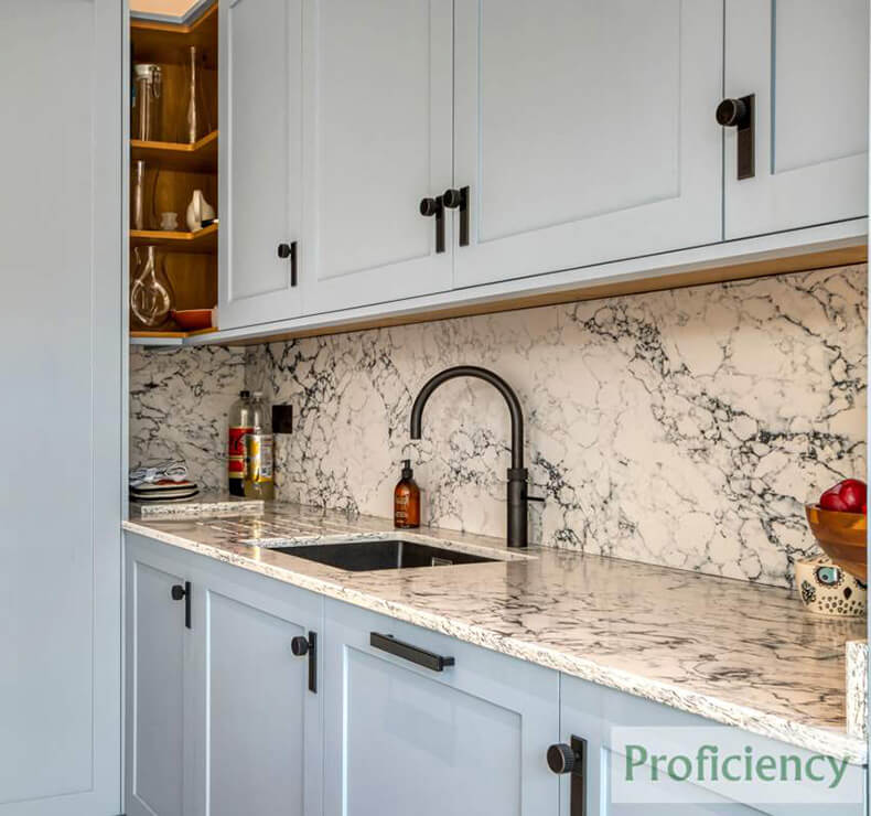 waterfall backsplash light blue units