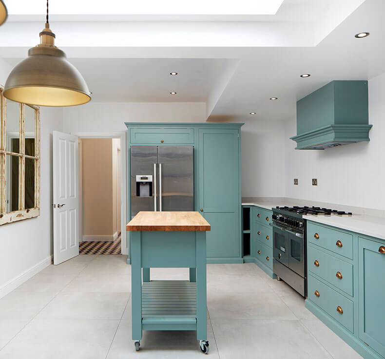 collapsible table in a kitchen