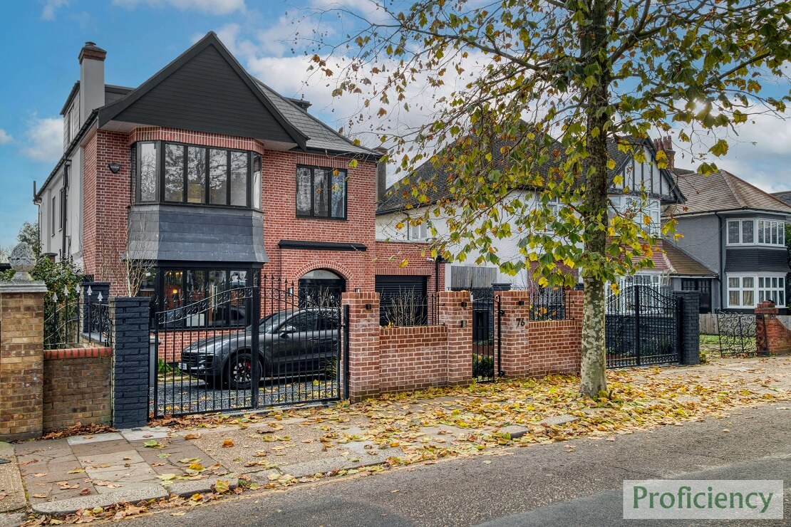 front brick house, roof made from ridge tiles