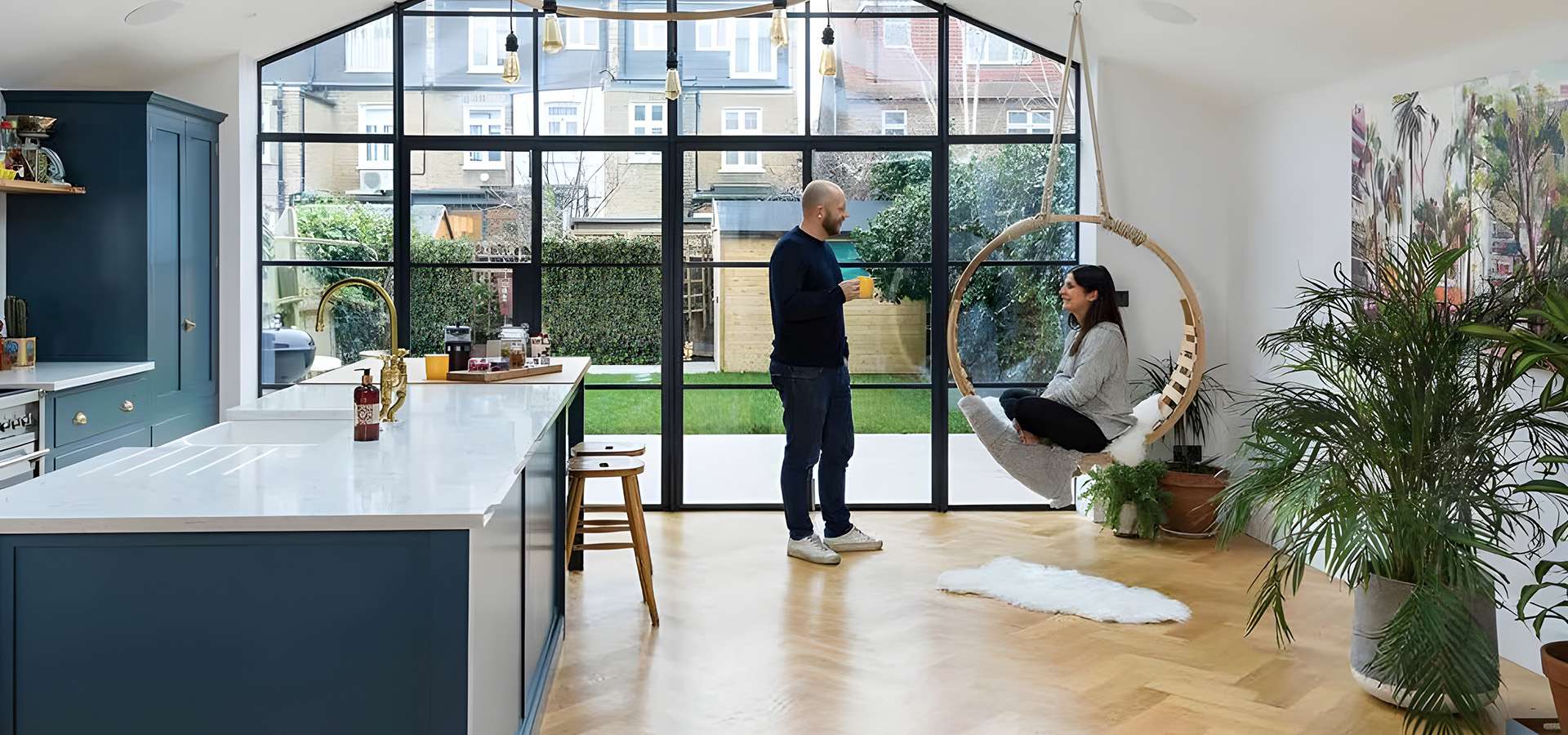 Contemporary open plan Kitchen design and build by Proficiency