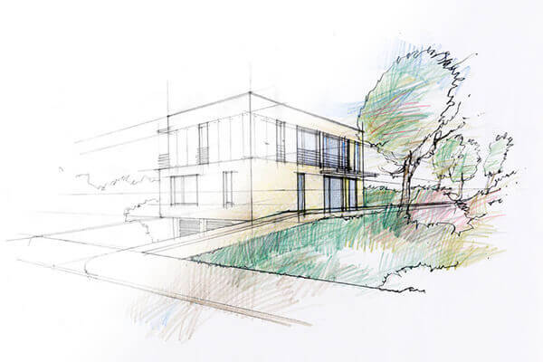 architectural concept drawing