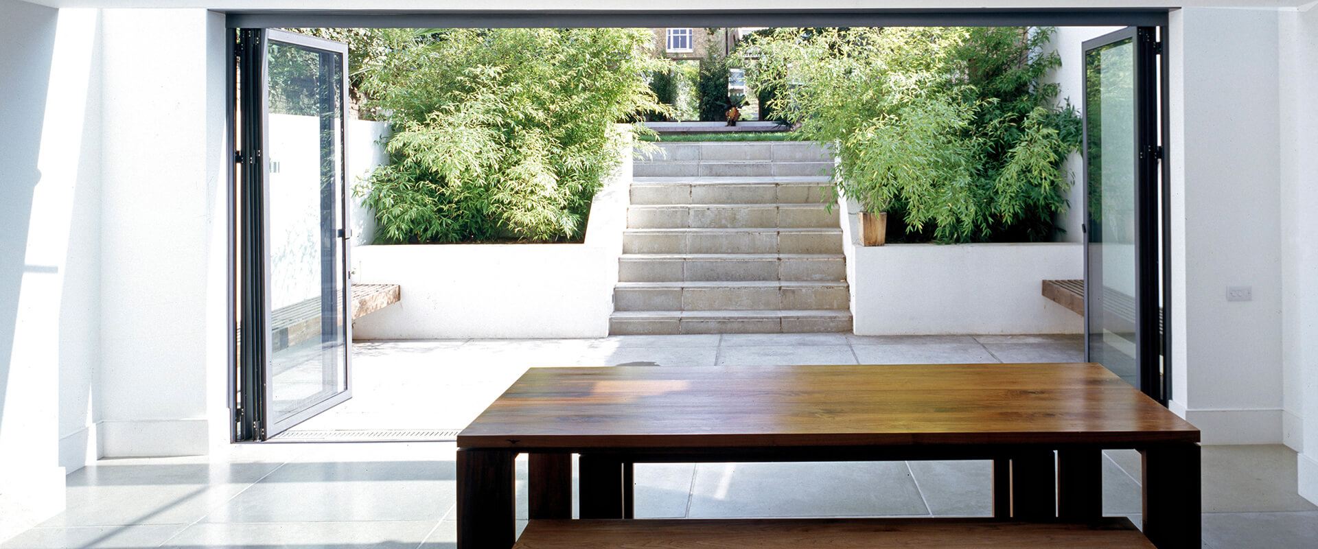 ground floor basement view to garden