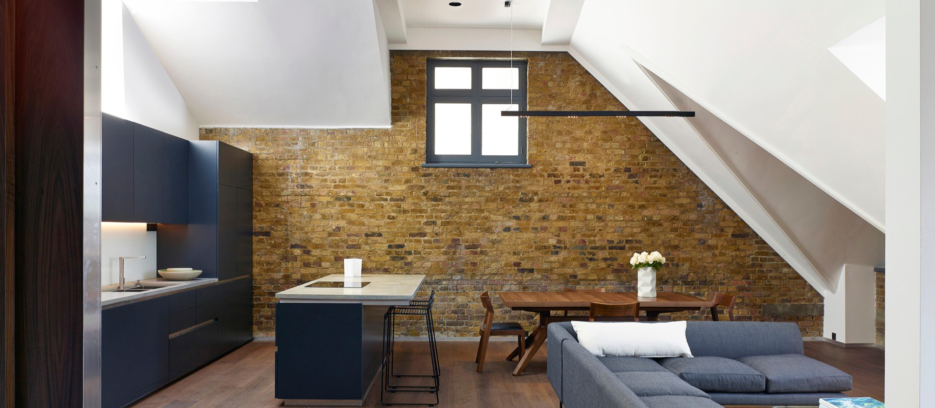 Bespoke Loft conversions with exposed brick wall