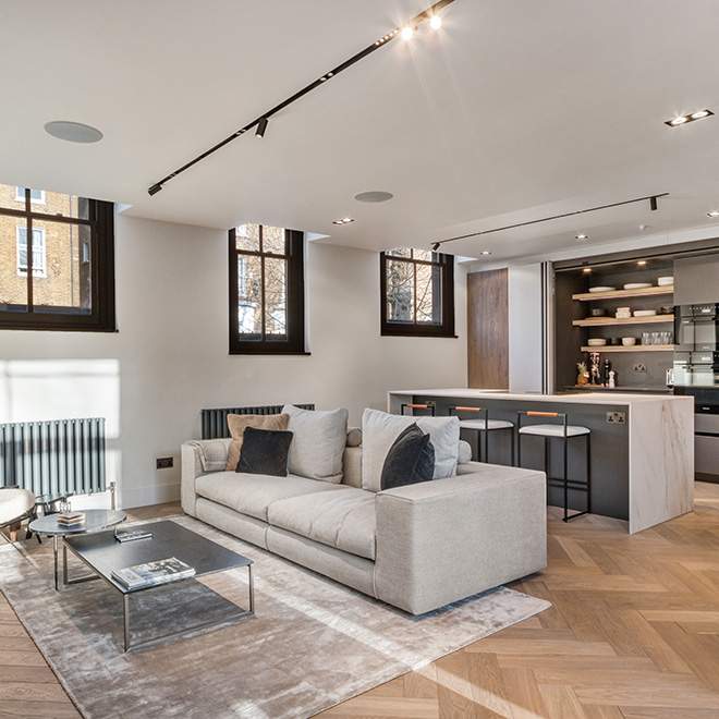 basement with windows