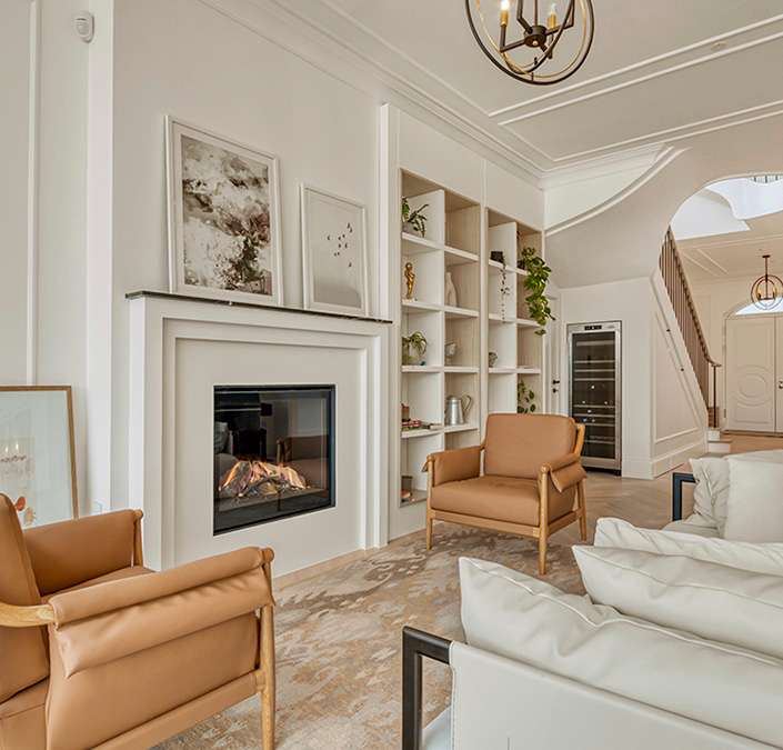 Living room in a modern London home
