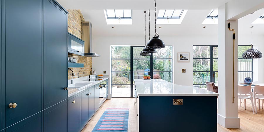 open plan kitchen extension